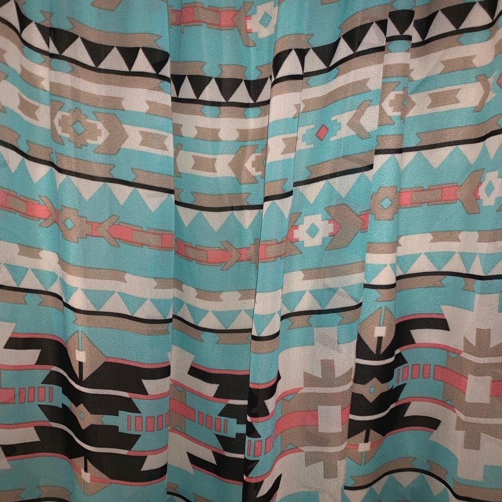 Pattered maxi dress